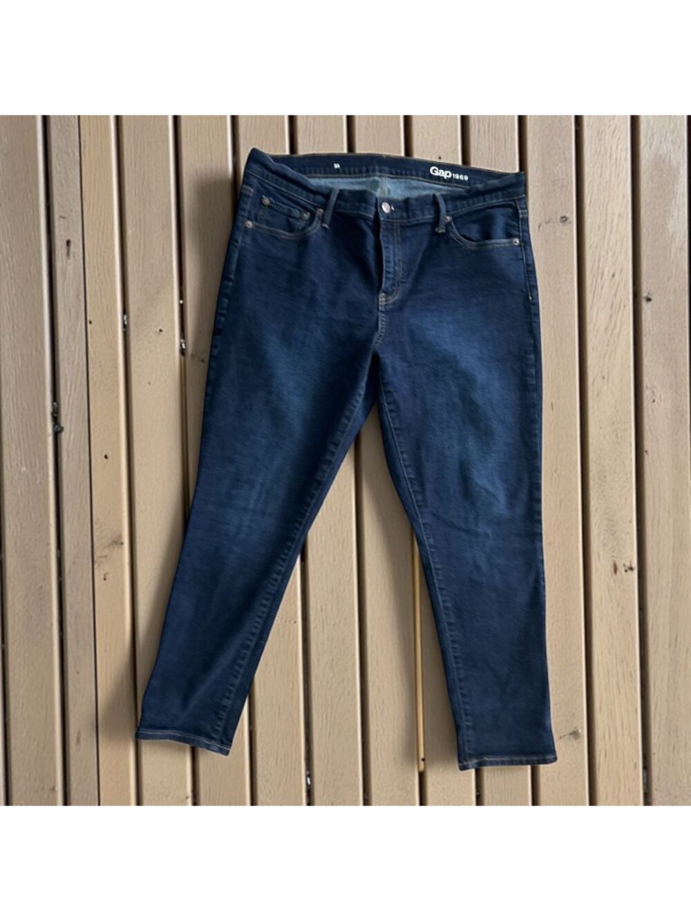 GAP 1969 Women's Ankle Blue Denim Skinny Jeans Size 33
